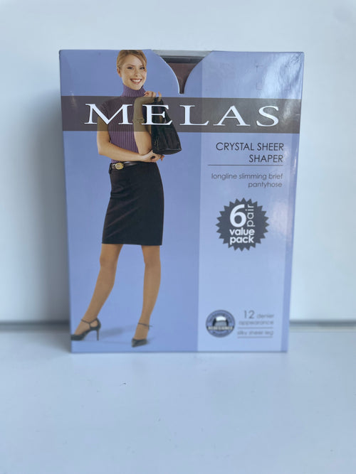 Melas Crystal Sheer Shaper 6 Pair Value Pack