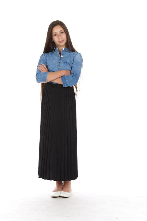 Girl's Long Panel Spring Skirt