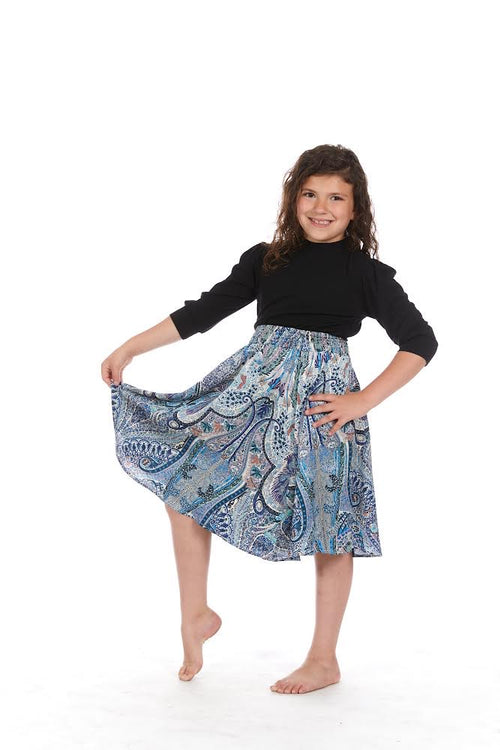 Girl's Multi Colored Spring Skirt