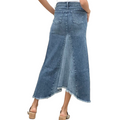 Women's Wash Lab Denim Long Skirt