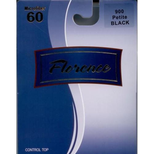 Florence Microfiber Footless Black Opaque  60
