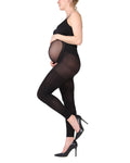 Memoi 80 Completely Opaque Maternity Footless Tight