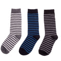 Memoi Boys / Mens Two Color Stripe Sock